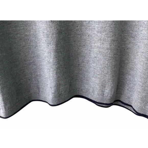 TALBOTS Holiday Sweater 2X Gray Puppy Stocking Stuffer Rainbow Confetti - Picture 4 of 5